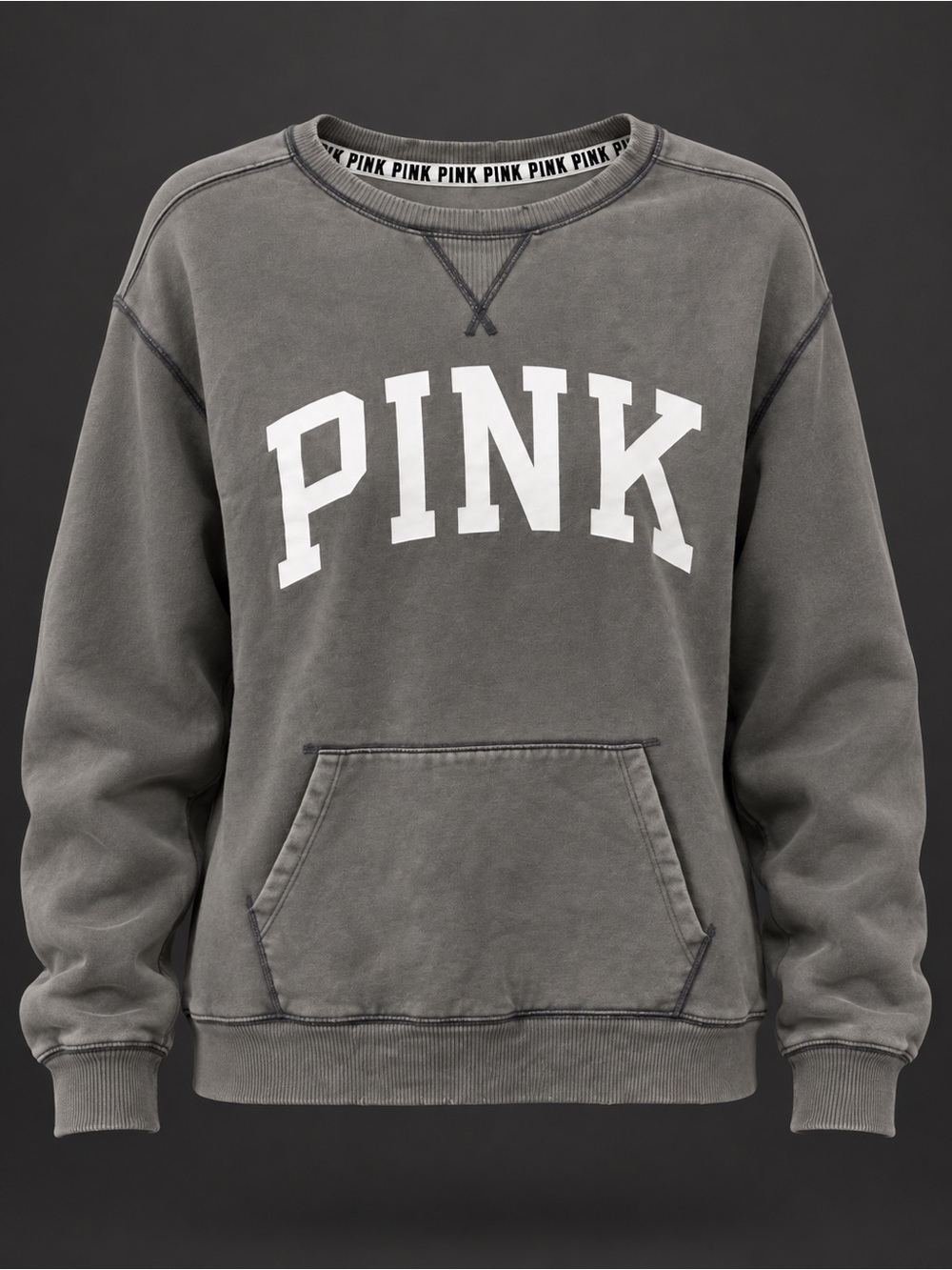PINK Victoria’s Secret Gray Crewneck Sweatshirt Large